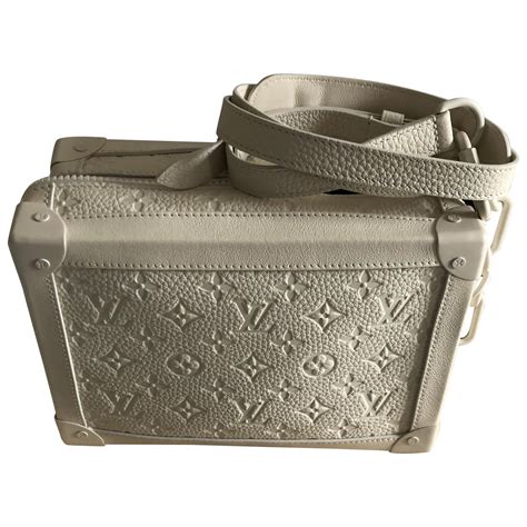 louis vuitton trunk bag white|Louis Vuitton side bag.